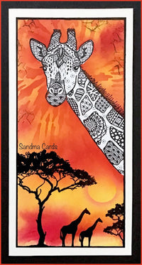 Crafty Individuals - Unmounted Rubber Stamp - 564 - Happy Giraffe