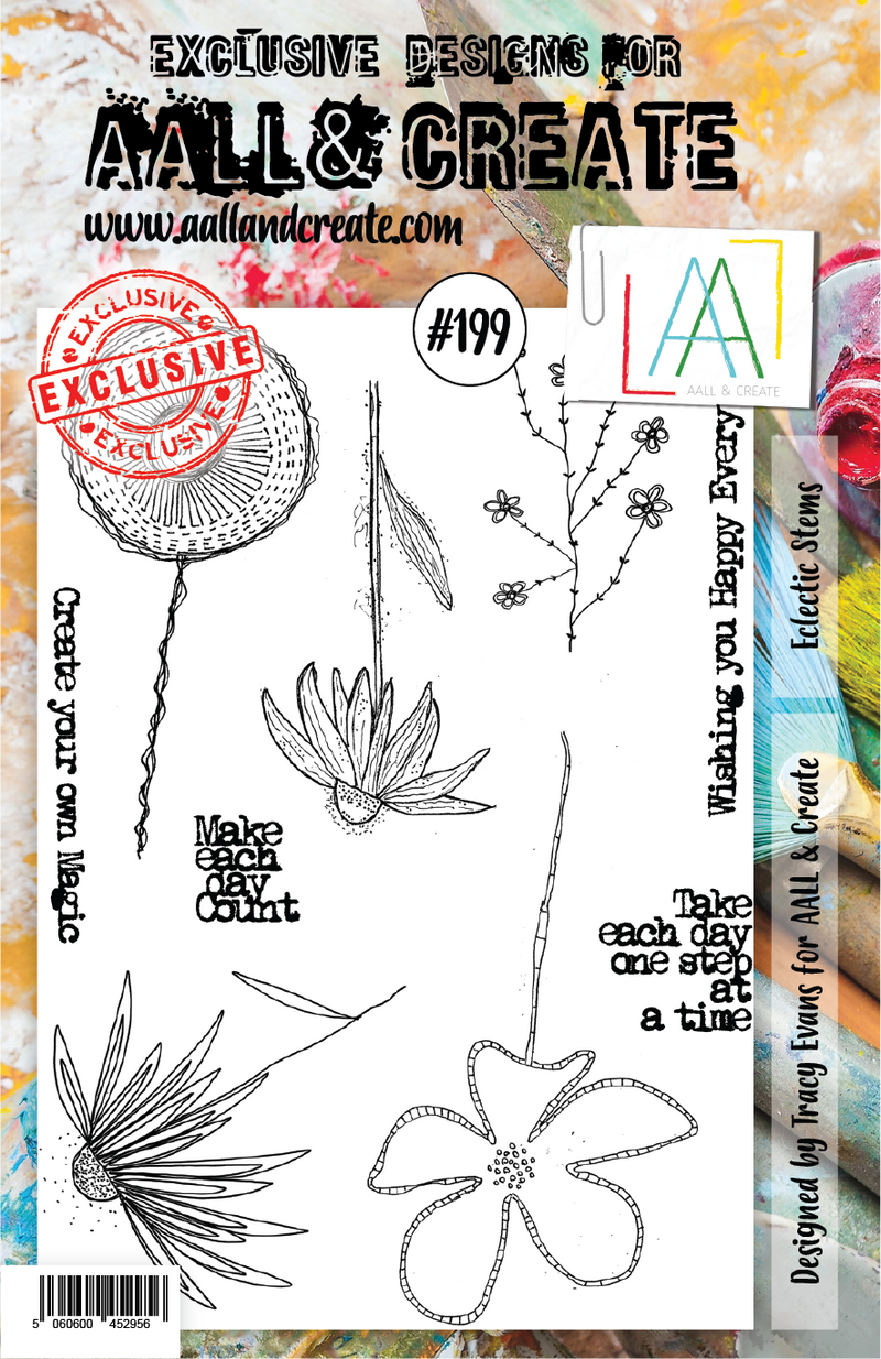 AALL & Create - A5 - Clear Stamps - 199 - Eclectic Stems