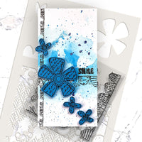 Polkadoodles - Clear Polymer Stamp Set - Funky Daisy Smile