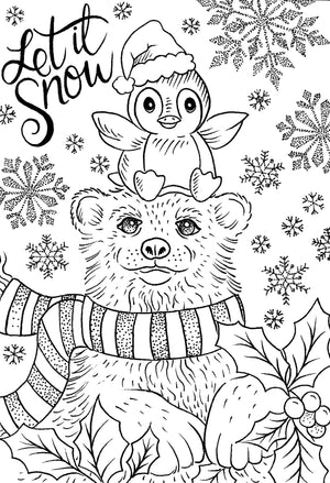 Creative Expressions - A6 - Clear Stamp Set - Designer Boutique - Snow Buddies
