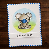 Paper Rose - Clear Stamp Set - Get Well Soon Koala