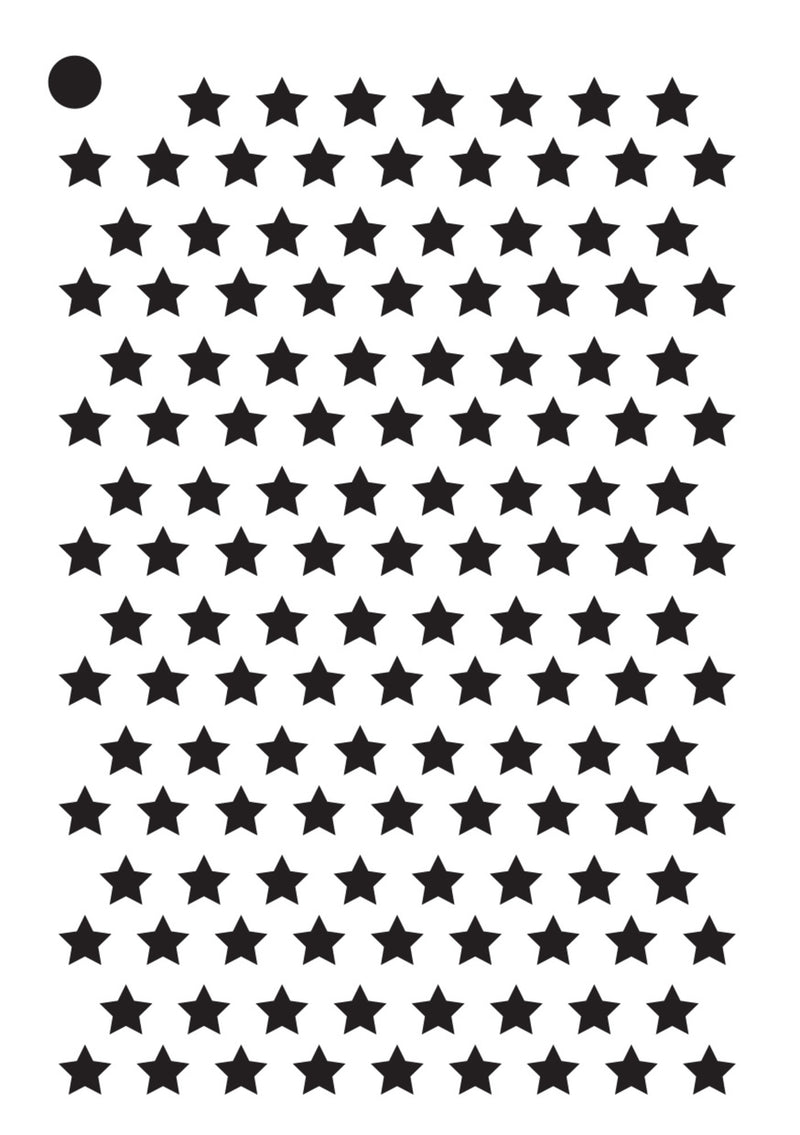 Creative Expressions - Mini Stencil - 4 x 3 - Stars