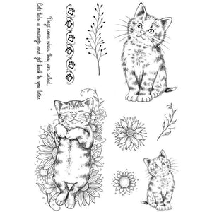 Pink Ink Designs - Clear Photopolymer Stamps - A5 - Kitten
