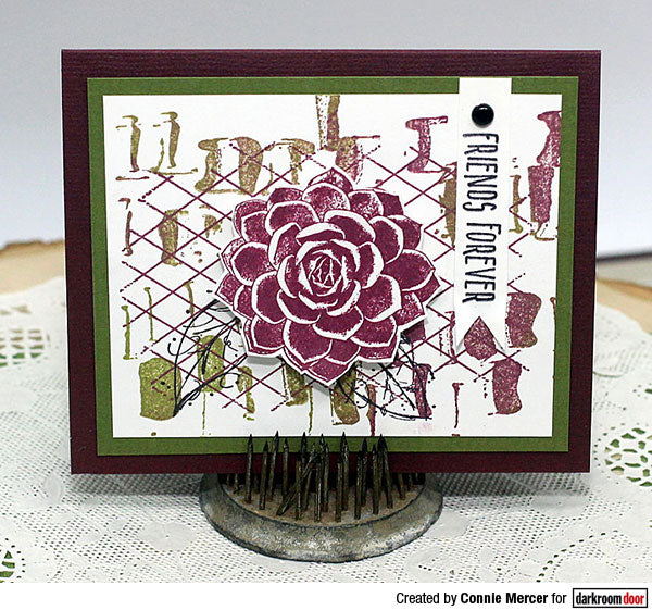 Darkroom Door - Rubber Stamp Set - Succulents