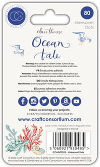 Craft Consortium - Adhesive Iridescent Dots - Ocean Tale