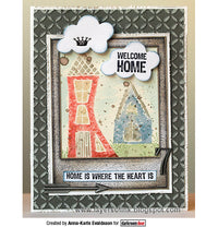 Darkroom Door - Frame Stamp - Polaroid - Red Rubber Cling Stamps