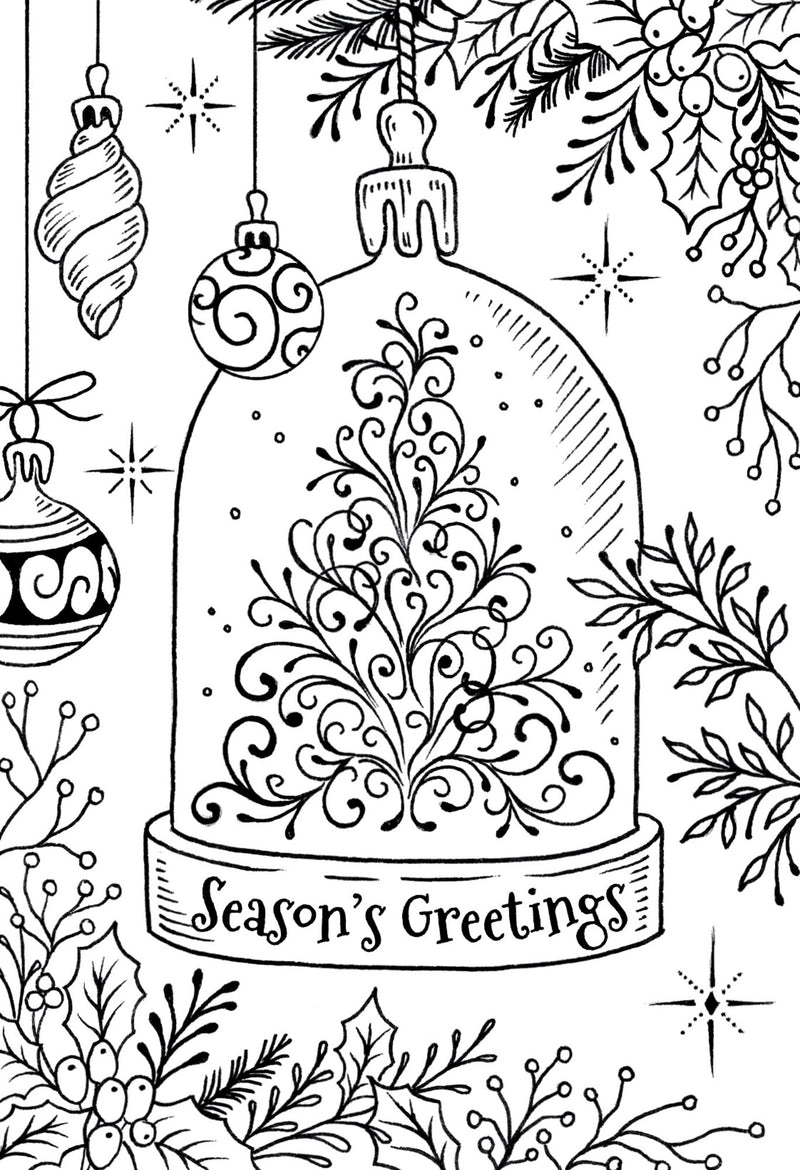 Creative Expressions - A6 - Clear Stamp Set - Designer Boutique - Snow Dome