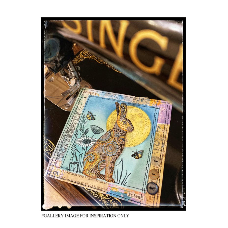 Crafty Individuals - Unmounted Rubber Stamp - 618 - Happy Bunny