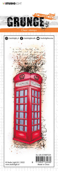 Studio Light - Grunge - Clear Stamp Set - Telephone Booth