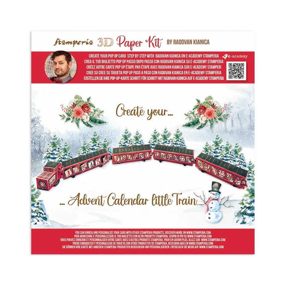 Matrices Découpe Stamperia Forme Train Pain D'épices - Lot De 30 Matrices Métal - Collection Candy Christmas - 7