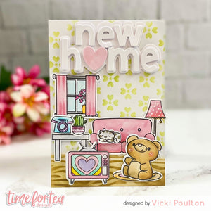 Time For Tea - Clear Stamp Set - Home is Where the Heart Is