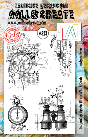 AALL & Create - A5 - Clear Stamps - 323 - Navigate Home - Bipasha BK