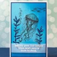 Visible Image - A6 - Clear Polymer Stamp Set - Dare to Swim