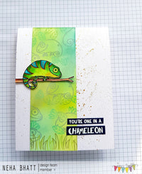 Jane's Doodles -  Clear Stamp Set - A6 - Chameleon