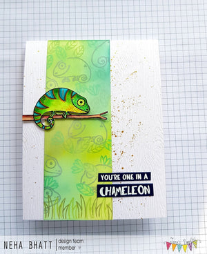 Jane's Doodles -  Clear Stamp Set - A6 - Chameleon