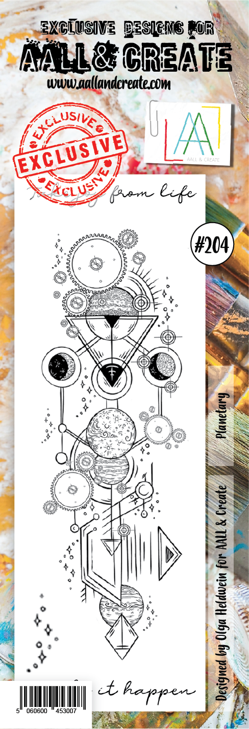 AALL & Create - Clear Border Stamp - #204 - Planetary