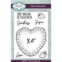 Creative Expressions - A6 - Clear Stamp Set - Sam Poole - Sweetness Heart