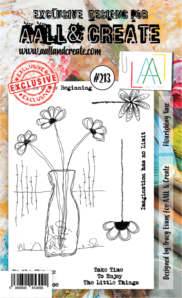 AALL & Create - A6 - Clear Stamps - 213 - Flourishing Vase