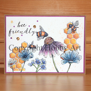 Hobby Art Stamps - Clear Polymer Stamp Set - A5 - Bee Friendly