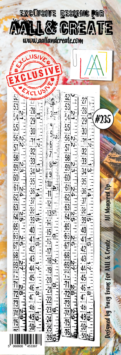 AALL & Create - Clear Border Stamp - #235 - All Measured Up