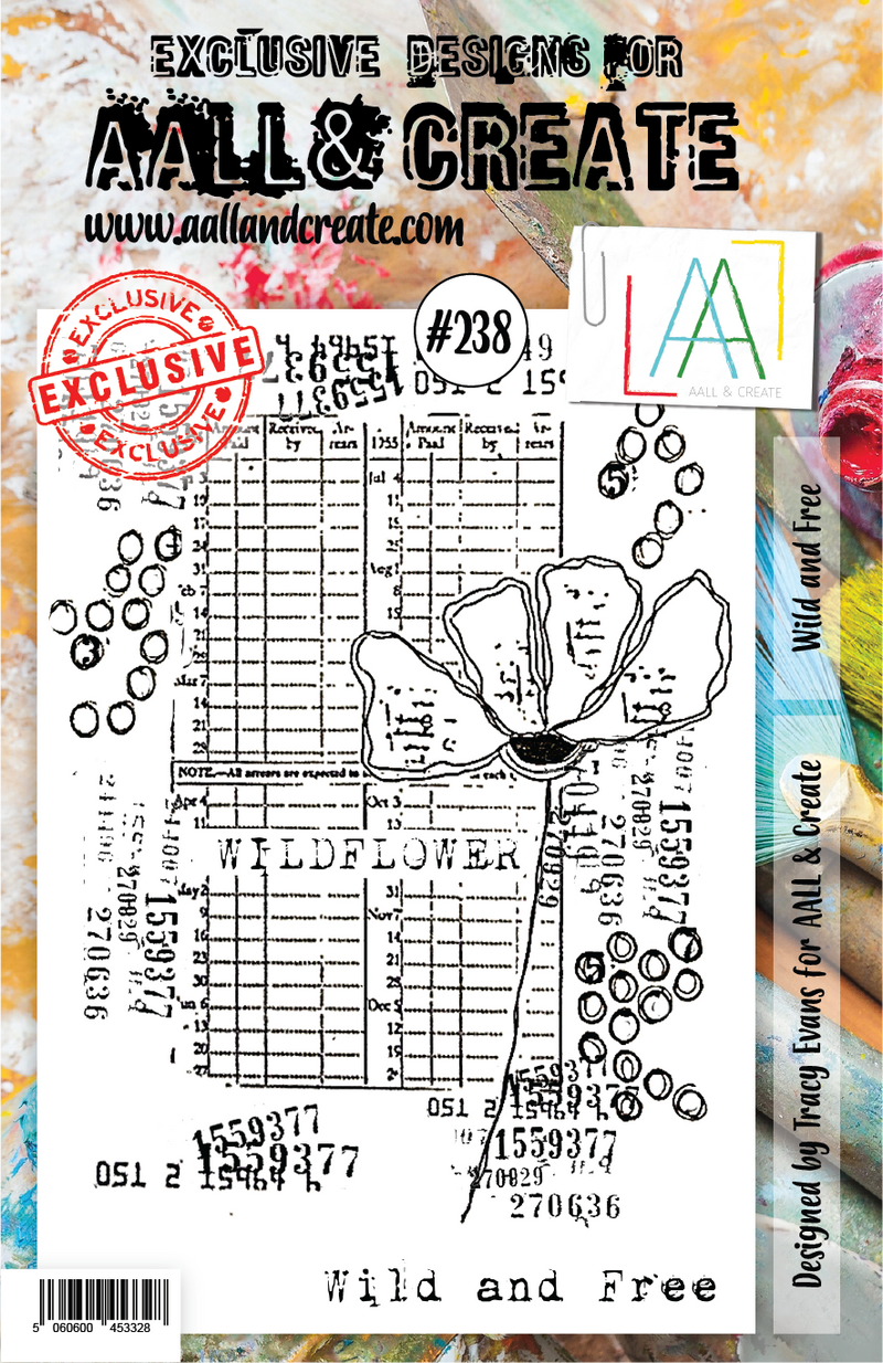 AALL & Create - A5 - Clear Stamps - 238 - Wild and Free
