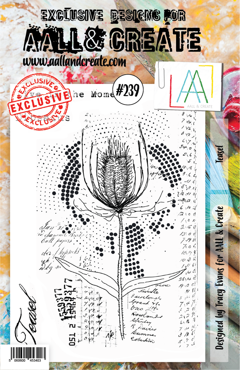 AALL & Create - A5 - Clear Stamps - 239 - Teasel