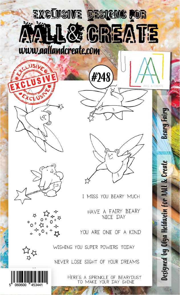AALL & Create - A6 - Clear Stamps - 248 - Beary Fairy (discontinued)