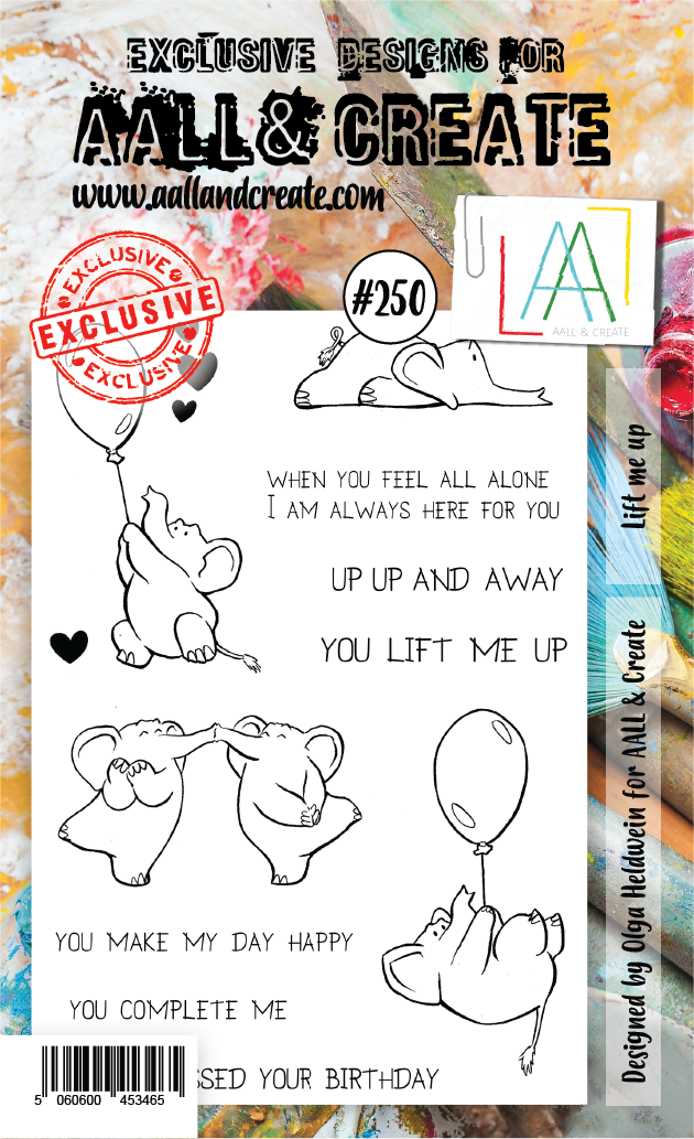 AALL & Create - A6 - Clear Stamps - 250 - Lift Me Up (discontinued)