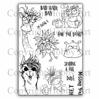 Hobby Art Stamps - Clear Polymer Stamp Set - A5 - Crazy Critters