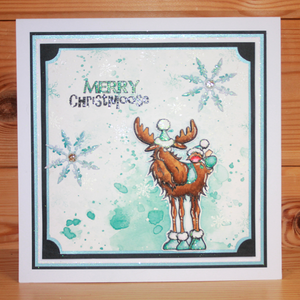 Hobby Art Stamps - Clear Polymer Stamp Set - A5 - It Moose Be Christmas