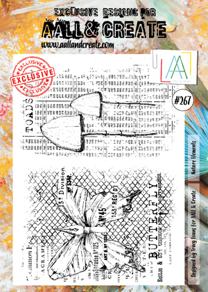 AALL & Create - Clear Stamp Set - #267 - A4 - Nature Elements - Tracy Evans