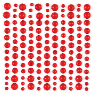 Craft Consortium - Adhesive Dew Drops - Red