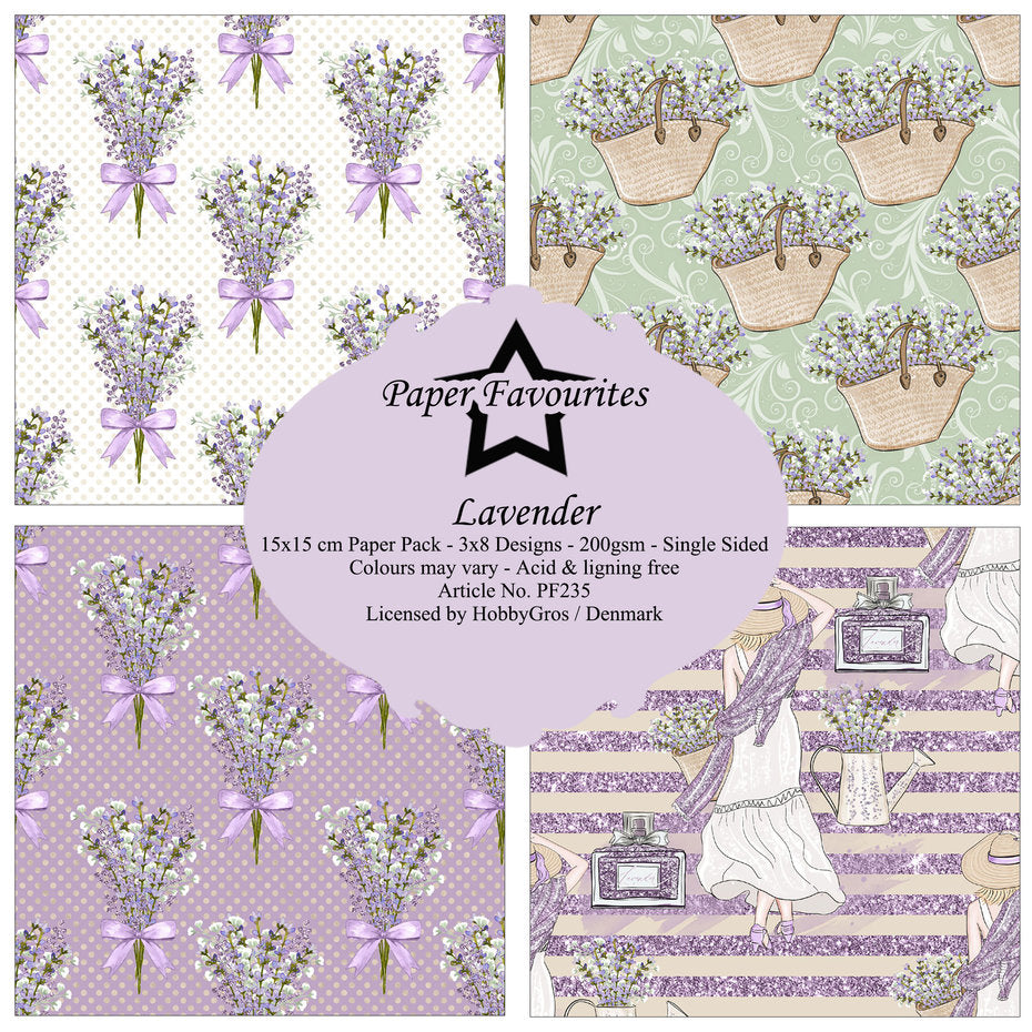 Paper Favourites - Paper Pad - 6 x 6 - Lavender