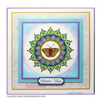Crafty Individuals - Unmounted Rubber Stamp - 610 - Summer Mandala