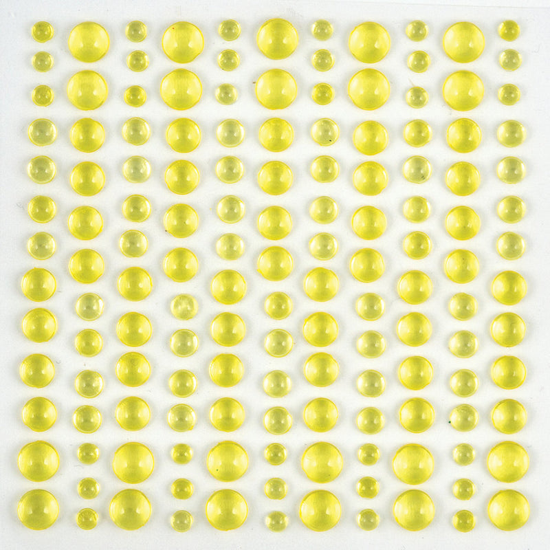 Craft Consortium - Adhesive Dew Drops - Yellow
