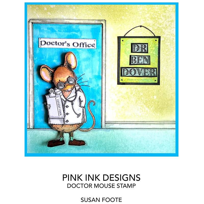Pink Ink Designs - Clear Photopolymer Stamps - A7 - Doctor Mouse