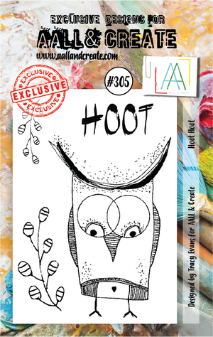 AALL & Create - A7 - Clear Stamps - 305 - Tracy Evans - Hoot Hoot