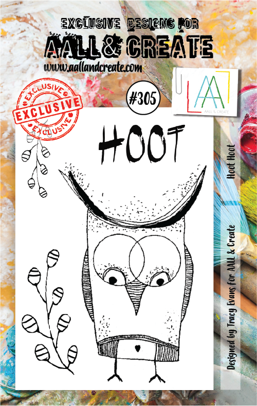AALL & Create - A7 - Clear Stamps - 305 - Tracy Evans - Hoot Hoot