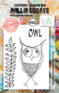 AALL & Create - A7 - Clear Stamps - 306 - Tracy Evans - Owl
