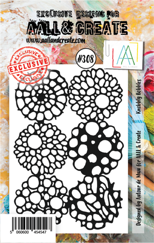 AALL & Create - A7 - Clear Stamps - 308 - Autour de Mwa - Knobby Bobbles (discontinued)
