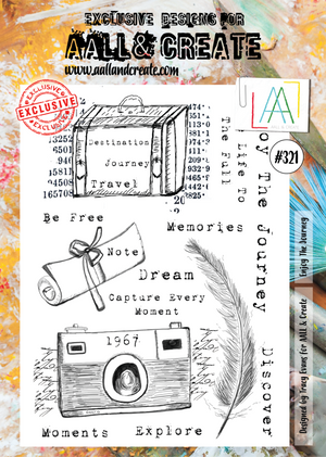 AALL & Create - A4 - Clear Stamps - 321 - A4 - Enjoy the Journey