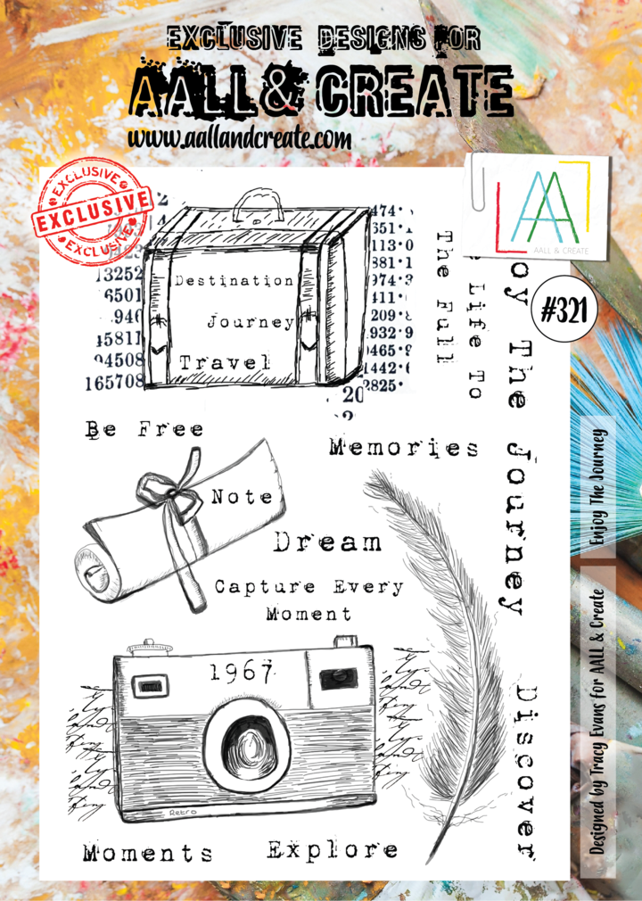 AALL & Create - A4 - Clear Stamps - 321 - A4 - Enjoy the Journey