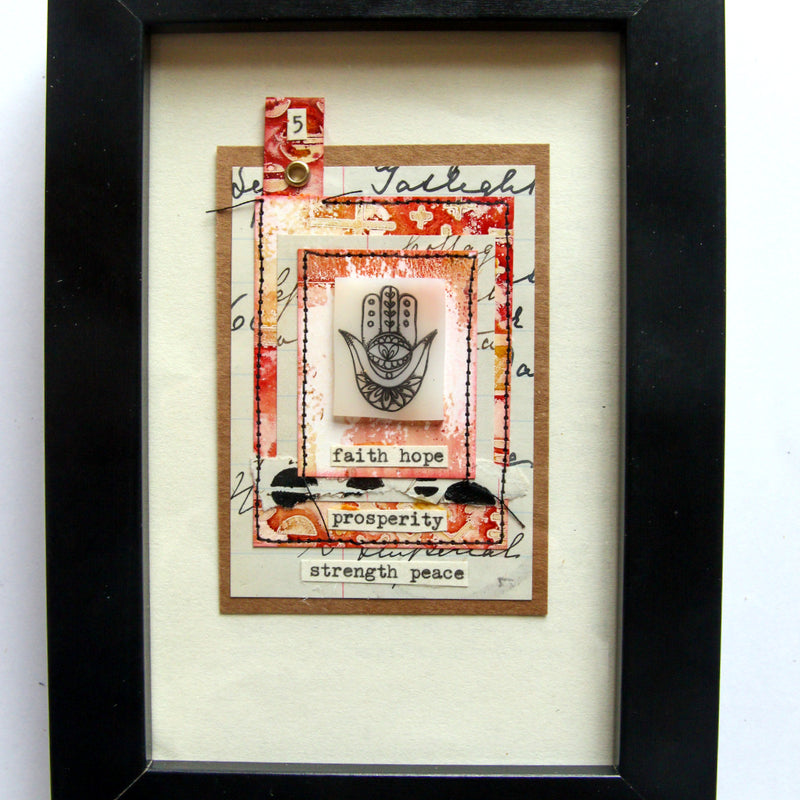 Carabelle Studio - A6 - Rubber Cling Stamp Set - Kate Crane - Hamsa