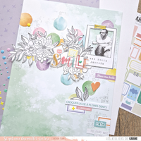 Les Ateliers De Karine - Clear Stamp Set - Life in Colors