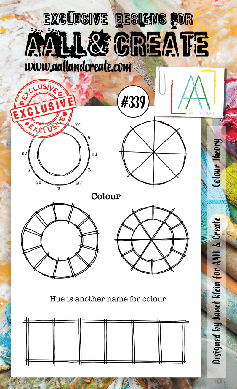 AALL & Create - A6 - Clear Stamps - 339 - Colour Theory - Janet Klein (discontinued)