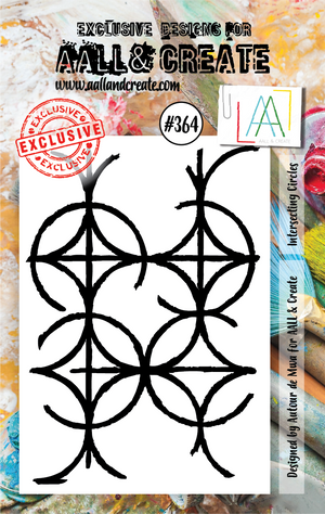 AALL & Create - A7 - Clear Stamps - 364 - Autour de Mwa - Intersecting Circles (discontinued)