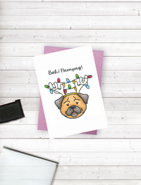 Crafter's Companion - Small Clear Stamp Set - Punny Christmas - Bah! Humpug!