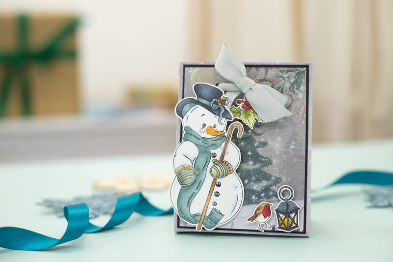 Crafter's Companion - Clear Stamp set - Vintage Snowman - Christmas in Your Heart
