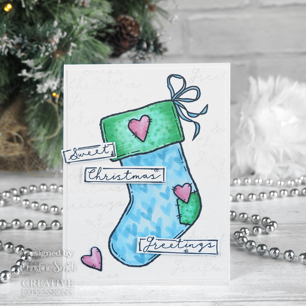 Creative Expressions - A6 - Clear Stamp Set - Sam Poole - Sweet Stocking