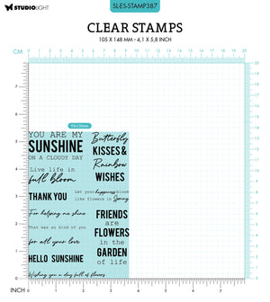Studio Light - Essentials - A6 - Clear Stamp Set - Sunshine